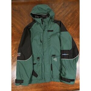 Stearns Fishing Jacket Men’s Large Predator Dry Wear Reflective Green
